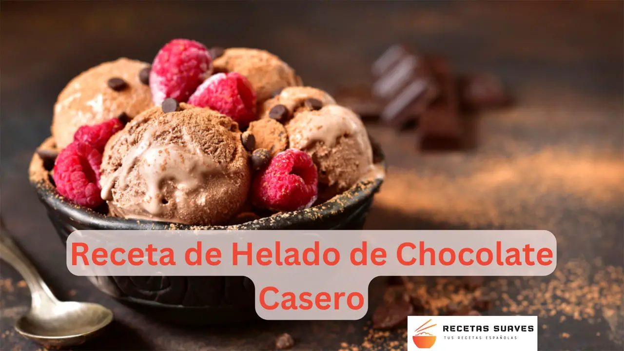 receta de helado de chocolate casero facil sin nata